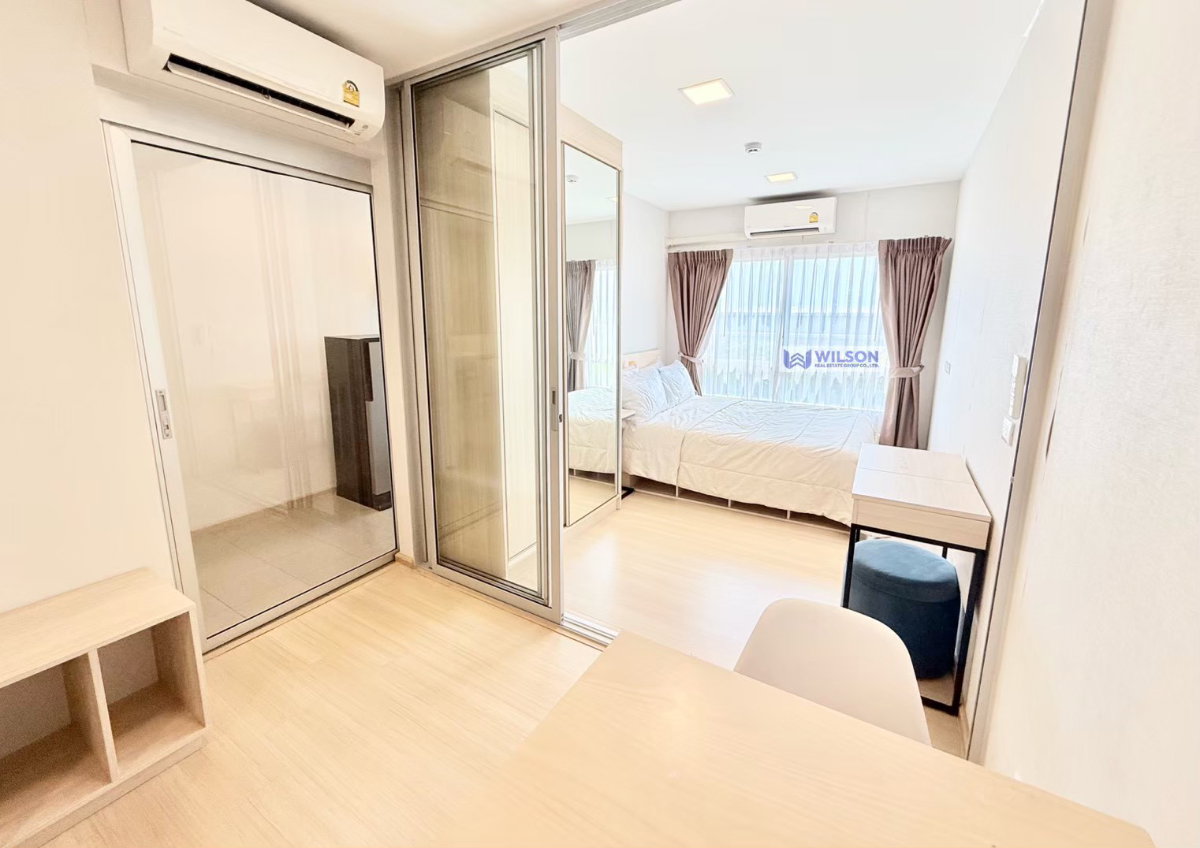 รูป 🏙️ 𝗣𝗟𝗨𝗠 𝗔𝗟𝗜𝗩𝗘 𝟭 ✨ | ตึก C ชั้น 7 | วิวทุ่ง 🌿 | ขนาด 𝟮𝟳 ตร.ม. | แอร์ 𝟮 เครื่อง ❄️ | ครัวกั้นกระจก | ใกล้ ม.กรุงเทพ รังสิต - รูปที่ 9/15