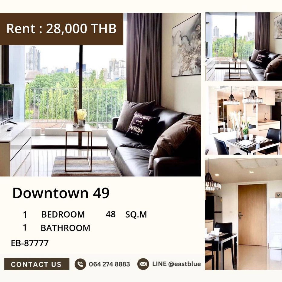 picture Downtown 49 Condo for Rent near BTS Phrom Phong! ð Ready to Move In - 1/10