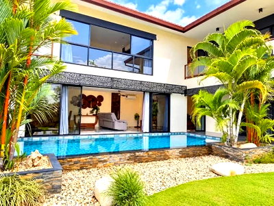 Houses for rent Chiang Mai : Pool Villa at Doisaket for Rent !!The property offers beautiful open views of nature and the mountains, with water nearby. 