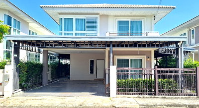 Houses for rent San Kamphaeng Chiang Mai : For Rent 🪴 Supalai Gardenville Wongwaen-Sankamphaeng Village 3 bedrooms,3 bathrooms. Price: 27,000 Baht/month furniture and electrical appliances. 