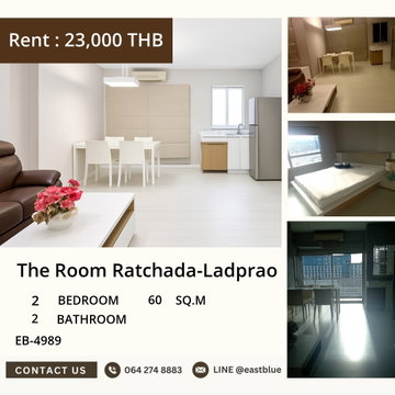 ⭐️ Spacious 2-Bed, 2-Bath Condo at The Room Ratchada-Ladprao - Just 23K/Month! 🏢