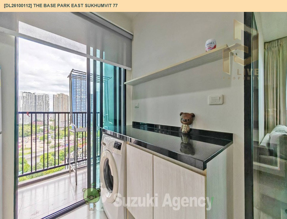 รูป DL26100112 ให้เช่าคอนโด เดอะ เบส พาร์คอีสท์ สุขุมวิท 77 (The Base Park East Sukhumvit 77) ใกล้ BTS อ่อนนุช พร้อมเข้าอยู่ โทรด่วน 0614453194 LineID @952jdxxk - รูปที่ 7/7