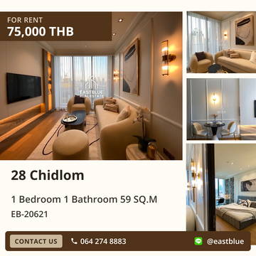 For Rent: 28 Chidlom 🏙️ 1 Bed Condo in Prime Chidlom Location