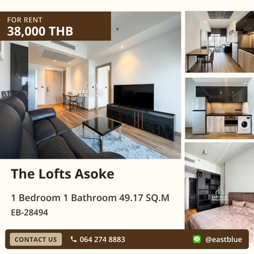 Rent The Lofts Asoke Condo: 1 Bed, 1 Bath Near MRT Sukhumvit! 🏙️