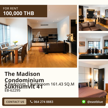 เช่าคอนโด The Madison Condominium Sukhumvit 41 💎 ทำเลดีใจกลางเมือง