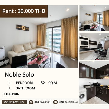 Noble Solo Condo for Rent 🏡 1 Bedroom near BTS Thong Lo! 🌟