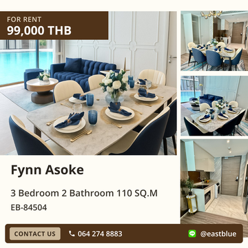 ให้เช่า Fynn Asoke ✨ คอนโด 3 นอน ทำเลอโศก!