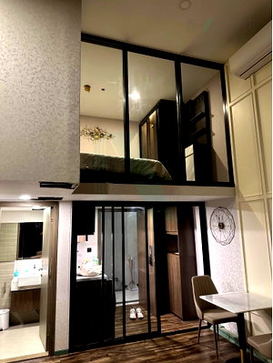 คอนโดให้เช่า : ให้เช่าคอนโด พาร์ค ออริจิ้น ทองหล่อ อาคาร C ชั้น 39 Duplex ขนาด 45 ตรม ใกล้ ดองกิ มอลล์ ทองหล่อ
