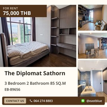 ให้เช่าด่วน! The Diplomat Sathorn ใกล้ BTS สุรศักดิ์ ✨