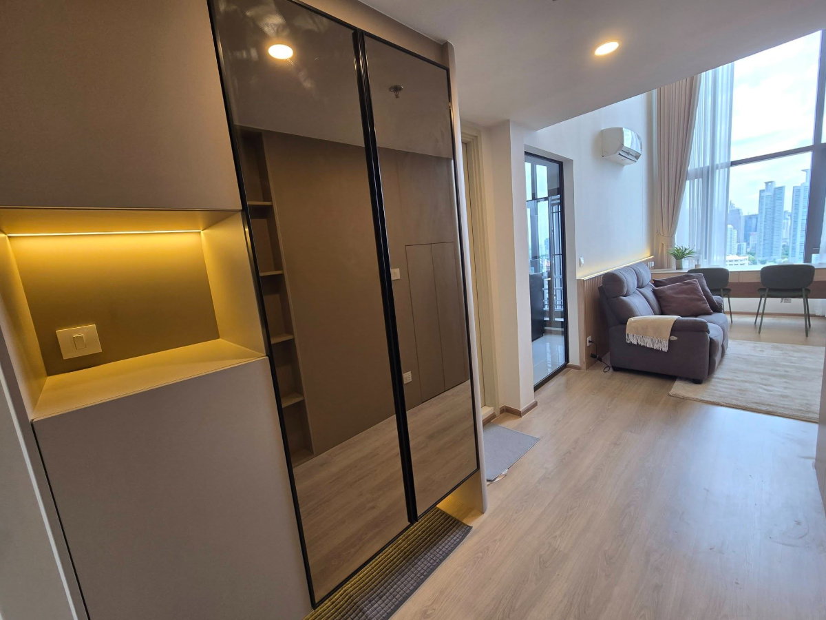 รูป R1360/ ไลฟ์ พระราม 4 - อโศก ห้องดูเพล็กซ์ (Duplex) เพดานสูง ชั้น 34 พื้นที่รวม 41 ตร.ม. ครัวแยก วิวเมืองทิศเหนือ ใกล้ MRT ศูนย์สิริกิติ์ - รูปที่ 7/31