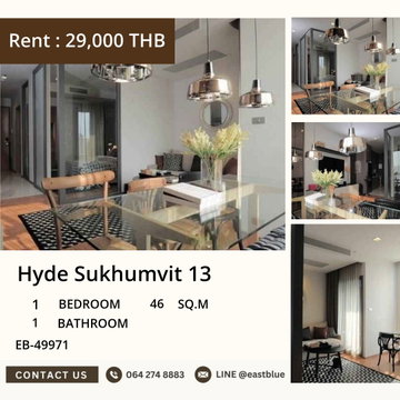 เช่าคอนโด Hyde Sukhumvit 13 ✨ ใกล้ BTS นานา พร้อมอยู่