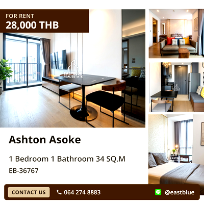 คอนโดให้เช่า : ให้เช่า Ashton Asoke ✨ คอนโดหรู 1 ห้องนอน ใจกลางอโศก-สุขุมวิท