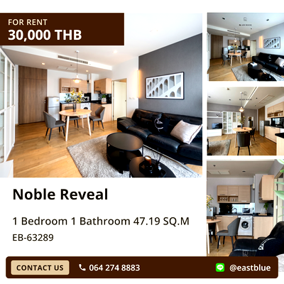 คอนโดให้เช่า : เช่าคอนโดหรู Noble Reveal 🏙️ ใกล้ BTS เอกมัย
