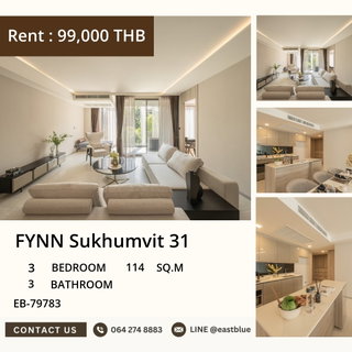 รูปภาพ 🏙️ Luxurious 3-Bedroom Condo at FYNN Sukhumvit 31
Near BTS Asoke - Only 99,000 THB/Month! 🔑