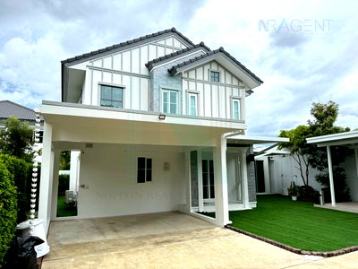 เช่าบ้านเดี่ยว สมุทรปราการ : 📌 ให้เช่าบ้านเดี่ยว 2 ชั้น วิลลาจจิโอ 3 ศรีนครินทร์ - บางนา 4 ห้องนอน 4 ห้องน้ำ