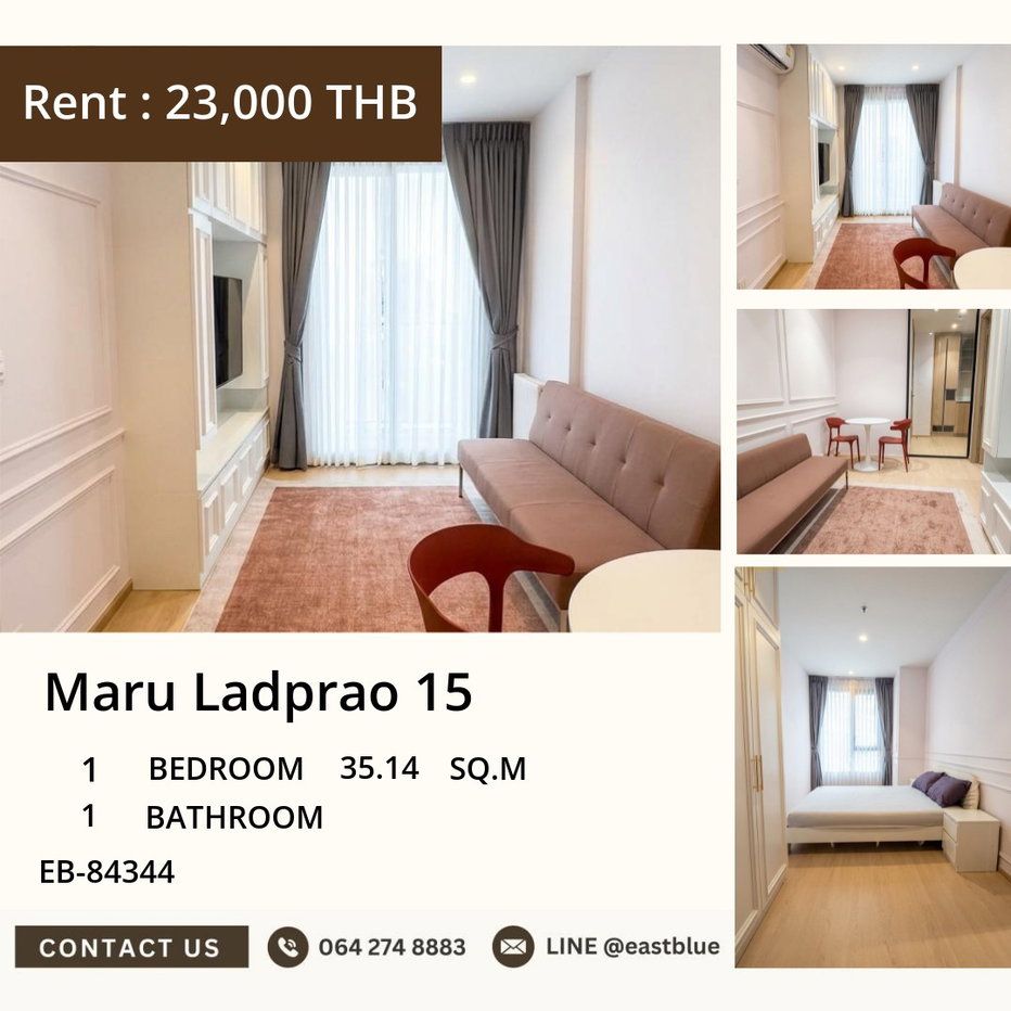 picture 🏙️ Luxurious 1-Bed Condo, Steps from Lat Phrao BTS - 1/5