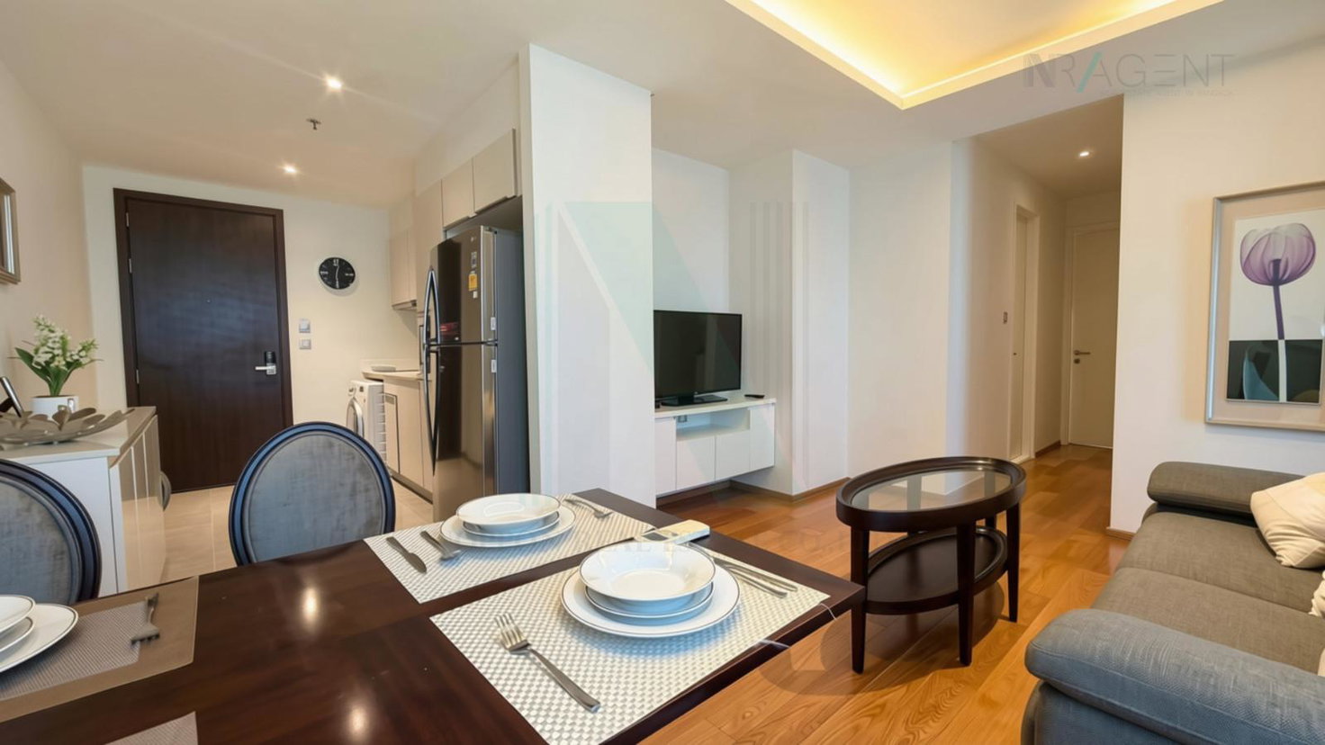 picture ð For Rent Condo H SUKHUMVIT 43 Building 1, Floor 28,2 bed room, Room size 60 sqm - 1/8