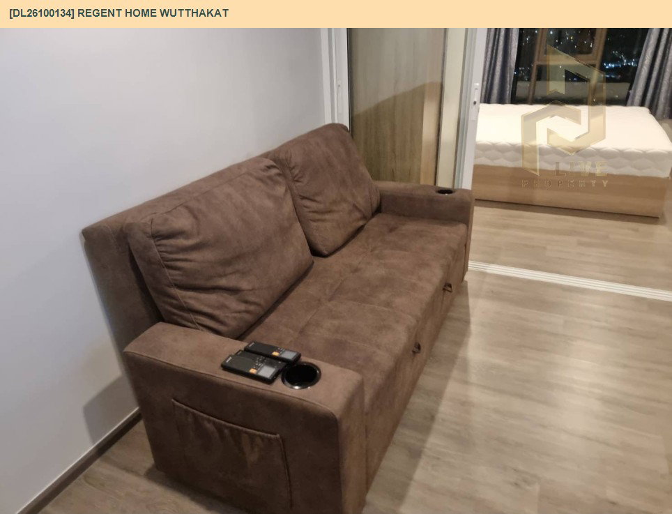 รูป DL26100134 ให้เช่าคอนโด  รีเจ้นท์ โฮม วุฒากาศ (Regent Home Wutthakat) ใกล้ BTS วุฒากาศ พร้อมเข้าอยู่ โทรด่วน 0614453194 LineID @952jdxxk - รูปที่ 6/11