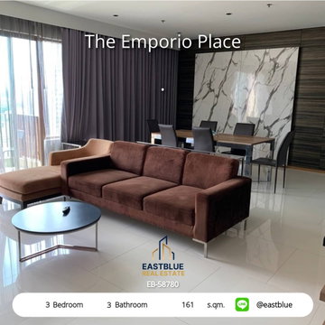 Luxury 3 Bed Condo @ The Emporio Place ใจกลางพร้อมพงษ์ 
กว้าง 161 ตรม. สระว่ายน้ำ ฟิตเนส พร้อมเข้าอยู่ 85,000 บาท/เดือน!