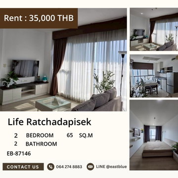 ให้เช่าคอนโด Life Ratchadapisek 🏡✨ พร้อมอยู่ ทำเลดี MRT ห้วยขวาง!