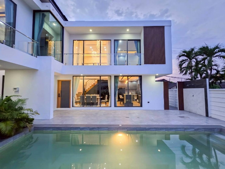 รูป ขายบ้านเดี่ยวสร้างใหม่ สไตล์โมเดิร์น ทรอปิคอล พัทยา - รูปที่ 1/66