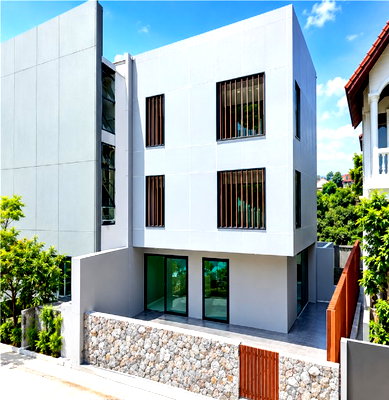 Townhouses for rent Bangkok : 			EV charger. OnNut84–90 Prawet Home office for rent  3-story 3bed 3bath  17-sq.wa. 650 m Sirindhorn          