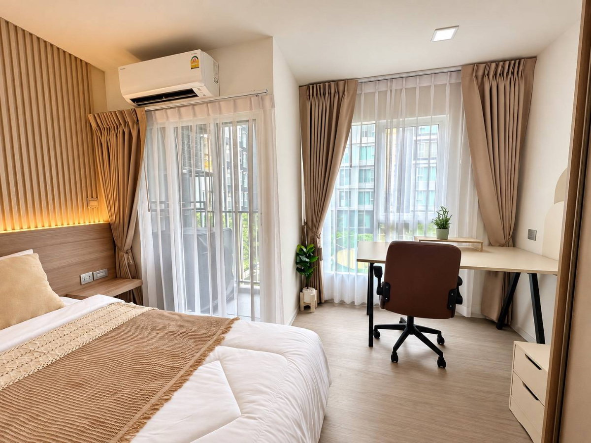 รูป 🏝️ 𝗞𝗔𝗩𝗘 𝗧𝗢𝗪𝗡 𝗜𝗦𝗟𝗔𝗡𝗗 ✨ | 𝗖𝗢𝗥𝗡𝗘𝗥 𝗨𝗡𝗜𝗧 | ห้องมุม 𝟮𝟰.𝟰𝟱 ตร.ม. | วิวสระว่ายน้ำ 🌊 - รูปที่ 9/11
