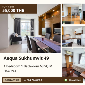 Aequa Sukhumvit 49 Condo for Rent 🏙️ 1 Bedroom Near BTS Phrom Phong