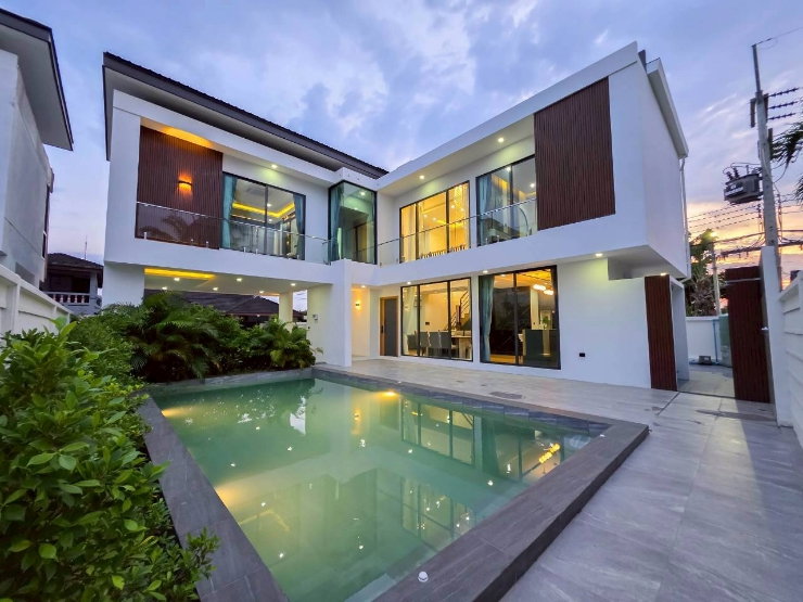 รูป ขายบ้านเดี่ยวสร้างใหม่ สไตล์โมเดิร์น ทรอปิคอล พัทยา - รูปที่ 2/66