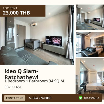 Ideo Q Siam-Ratchathewi Condo for Rent near BTS Ratchathewi ✨