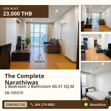 The Complete Narathiwas คอนโดหรู 2 ห้องนอน ทำเลเยี่ยม ใกล้ BTS ช่องนนทรี! ✨
