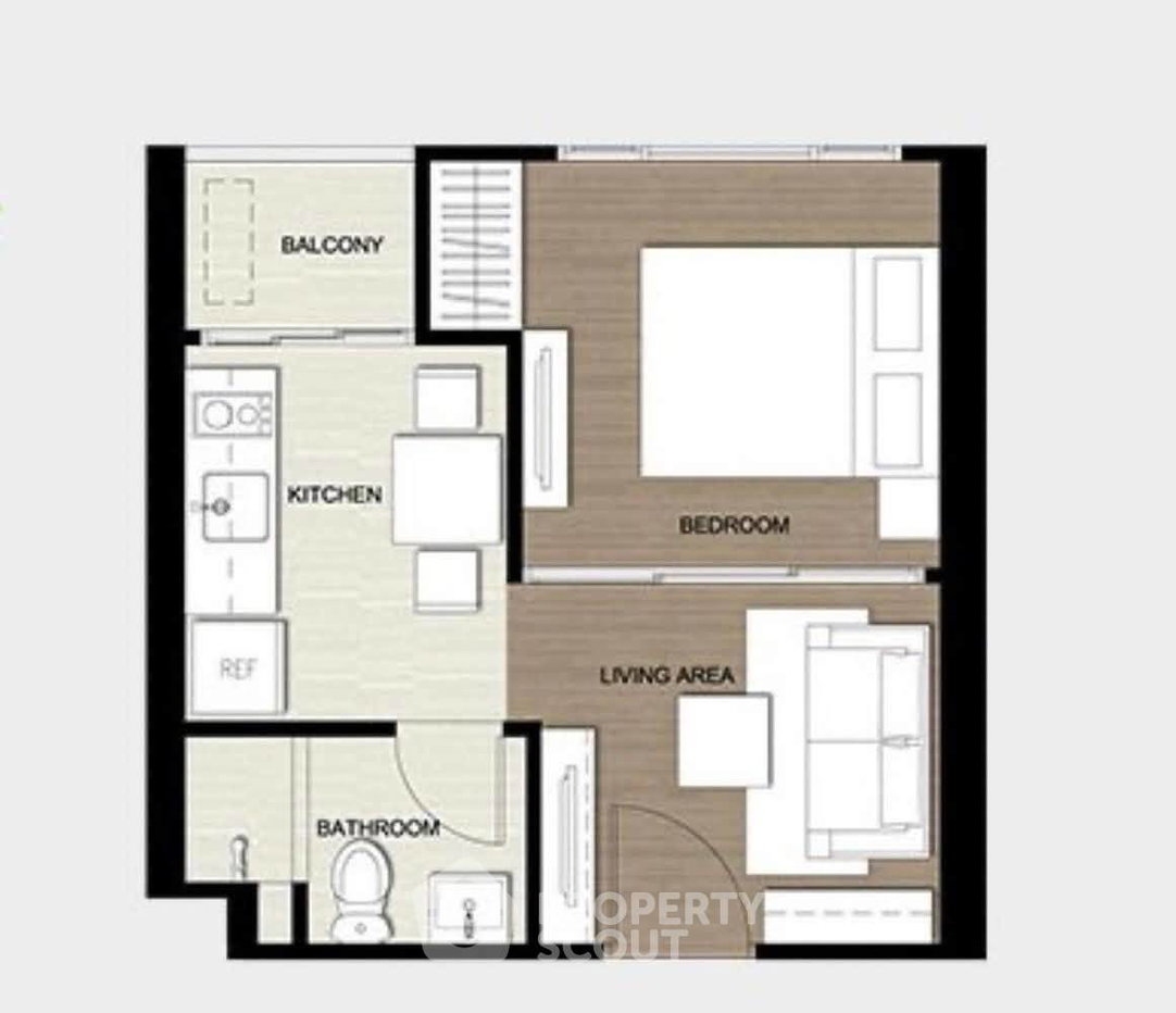 รูป คอนโดชั้น 35 แบบ 1 ห้องนอน เดอะ เบส พาร์ค เวสต์ สุขุมวิท 77 ใกล้ BTS อ่อนนุช (ID 3452616) - รูปที่ 8/9