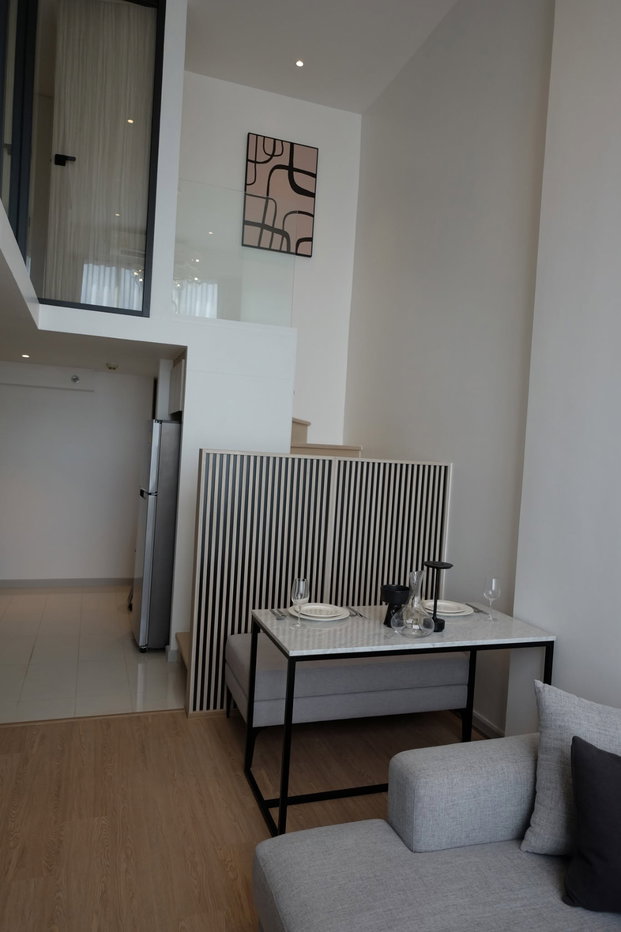 picture ST835/For Rent: Spacious Modern Luxury Duplex Residence at KnightsBridge Prime Sathorn - 2/12