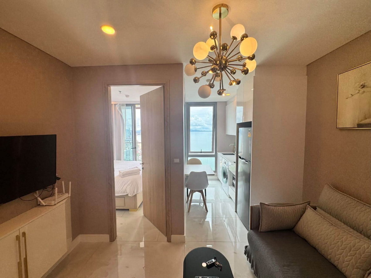 picture Copacabana Beach Jomtien Condo on very high floor with Great Sea view 1bed 1bath(Foreign Name) - 2/5