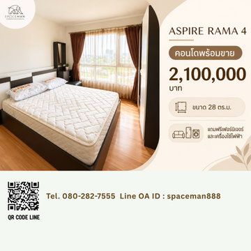 ðđðđ Condo for sale at Aspire Rama 4 Good price, near to the Bus station
