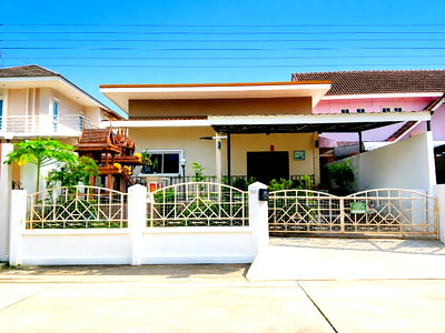 บ้านเดี่ยว รร.นายเรือ : บ้านเดี่ยว 1 ชั้น เนื้อที่ 70 ตารางวา หมู่บ้านชานสมุทร