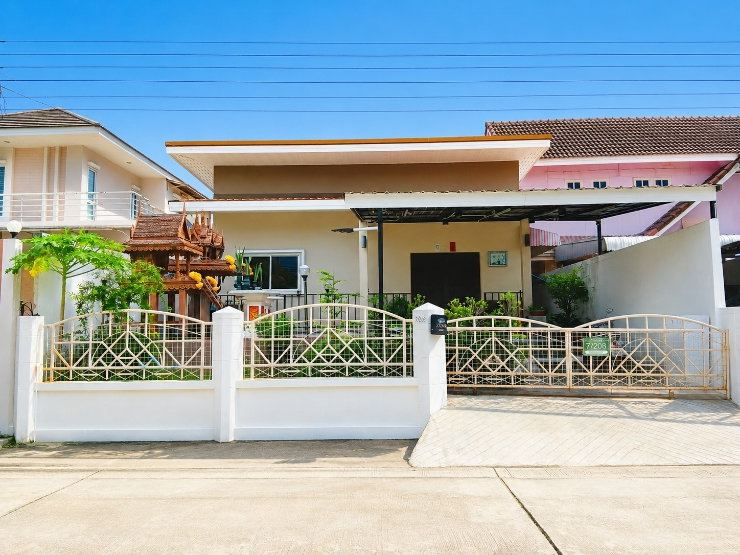รูป บ้านเดี่ยว 1 ชั้น เนื้อที่ 70 ตารางวา หมู่บ้านชานสมุทร - รูปที่ 1/17