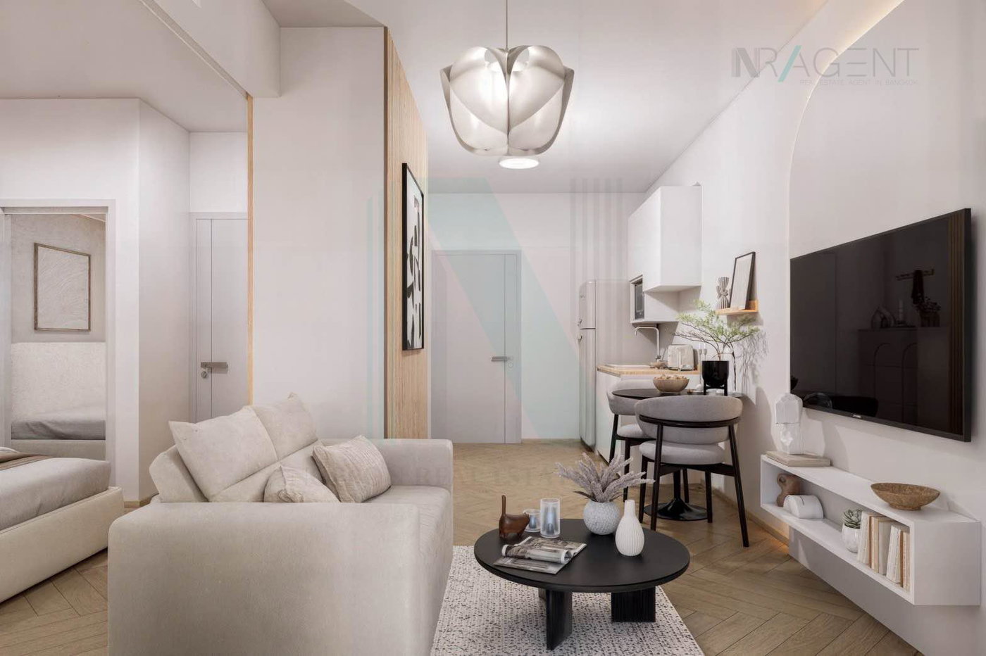 picture For Sell Condo A SPACE ASOKE-RATCHADA Building 1, Floor 1,1 bed room, Room size 48 sqm - 1/8