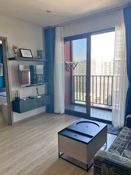 📌 For Rent Condo THE BASE GARDEN RAMA 9 Building 1, Floor 22,2 bed room, Room size 50 sqm