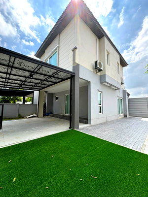 Twin houses for rent : #HHR244 Semi-Detached House for Rent – Grande Pleno Mega Bangna | Fully Furnished & Ready to Move In📍 Just 5 Minutes Behind Mega Bangna