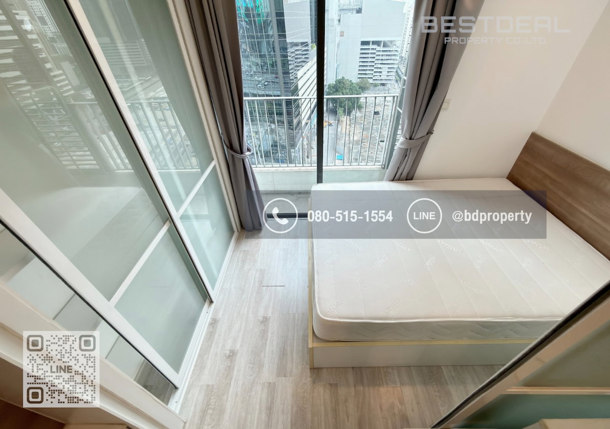 รูป Bestdeal ให้เช่า Studio 22ตรม.ราคา 13,000/เดือนเท่านั้น เฟอร์นิเจอร์และเครื่องใช้ไฟฟ้าครบ “IDEO MOBI RAMA 9” ใกล้MRT และ เซ็นทรัลพระราม 9 เพียง 80 ม. - รูปที่ 8/15