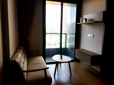 คอนโดให้เช่า : ให้เช่าคอนโด เดอะ ลุมพินี 24 อาคาร 1 ชั้น 9 1 ห้องนอน ขนาด 31.00 ตรม ใกล้ รพ.เทพธารินทร์