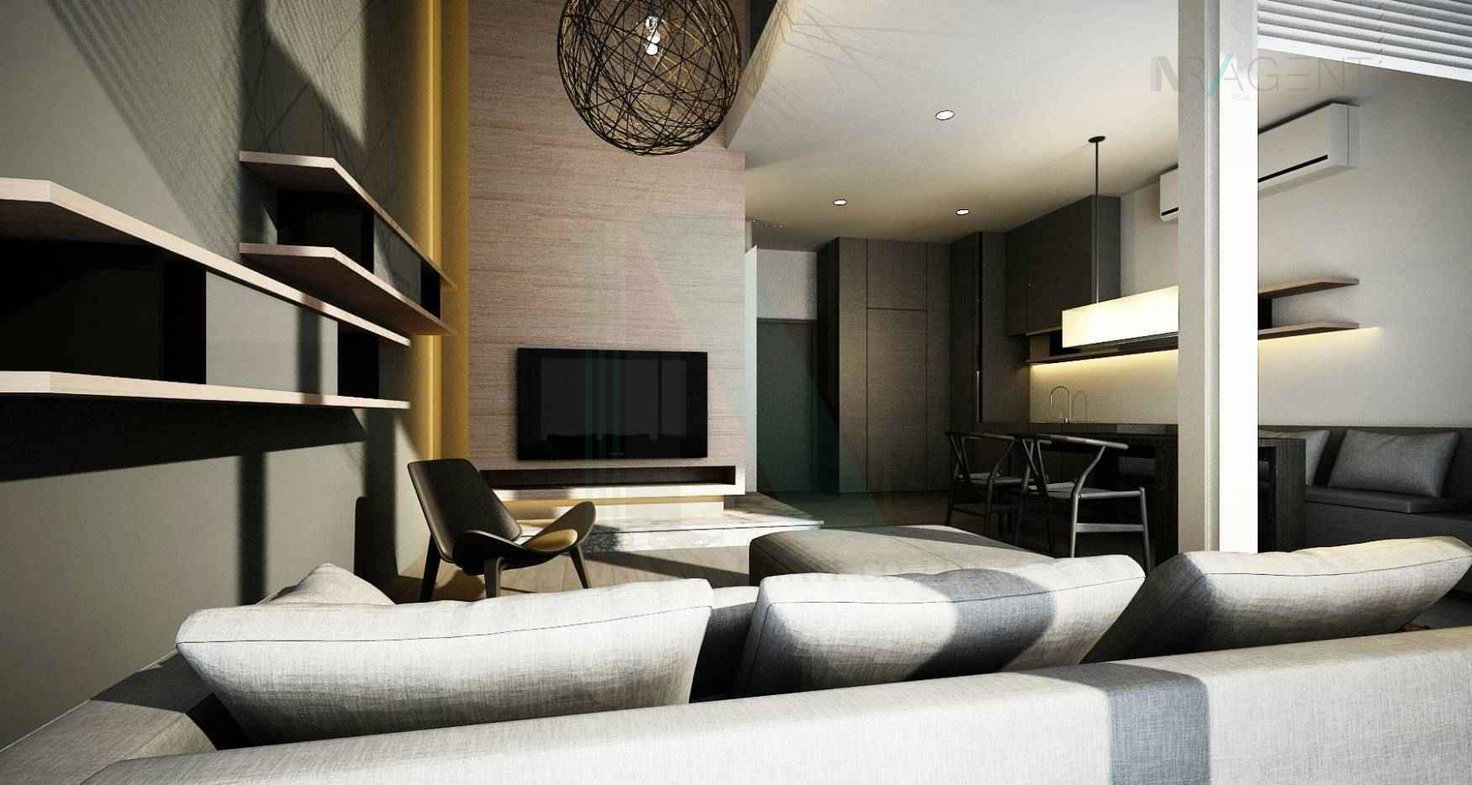 รูป ให้เช่าคอนโด วิลล่า ราชเทวี อาคาร A ชั้น 25 Duplex ขนาด 69 ตรม ใกล้ CP Tower 3 - รูปที่ 4/8