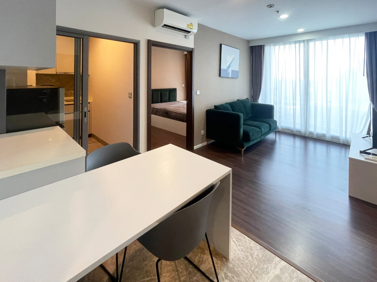 รูป For Rent วิสดอม อินสปาย สุขุมวิท 48 ตร.ม. ห้องนอน : 2 ห้อง ห้องน้ำ : 1 ห้อง ชั้น : 26 เฟอร์นิเจอร์ เครื่องใช้ไฟฟ้าครบ - รูปที่ 2/9