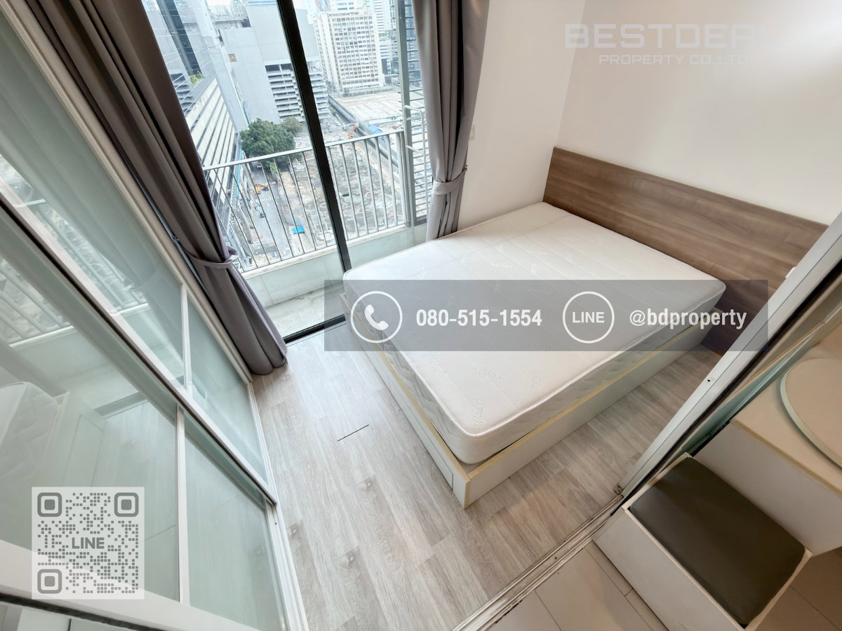 รูป Bestdeal ให้เช่า Studio 22ตรม.ราคา 13,000/เดือนเท่านั้น เฟอร์นิเจอร์และเครื่องใช้ไฟฟ้าครบ “IDEO MOBI RAMA 9” ใกล้MRT และ เซ็นทรัลพระราม 9 เพียง 80 ม. - รูปที่ 7/15