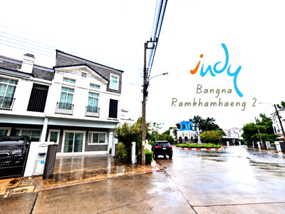 ทาวน์โฮม เขตประเวศ : น้ำไม่ท่วม ถูกที่สุดใน type เดียวกัน ทาวน์โฮมหน้ากว้าง แปลงมุม สำหรับครอบครัว2-4คน ติดสวนส่วนกลาง มีบ้านน็อคดาวน์ด้านข้าง 