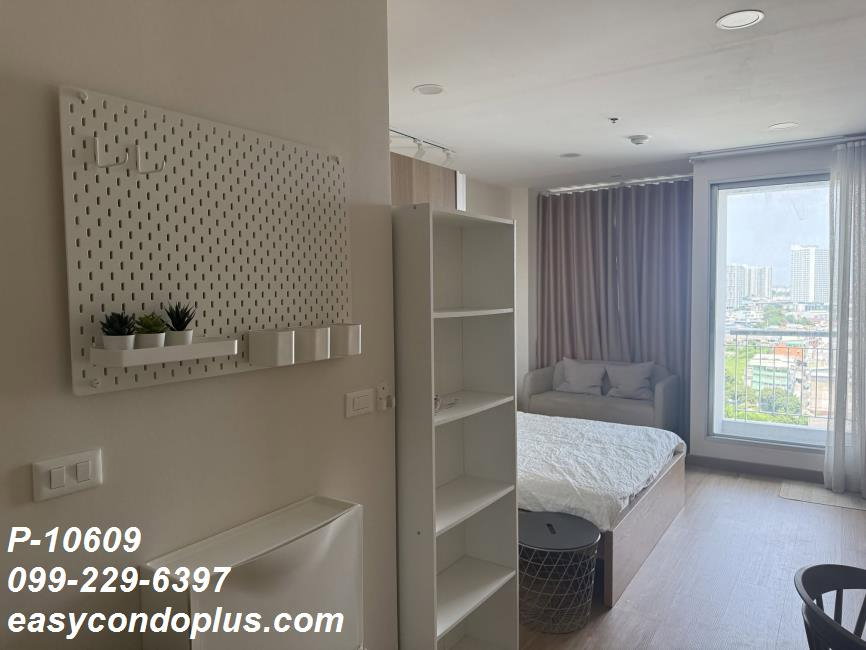 รูป 📍 𝐏-𝟏𝟎𝟔𝟎𝟗 | ให้เช่า Life @Thapra Condominium ใกล้ BTS ตลาดพลู & เดอะมอลล์! เพียง 𝟗,𝟓𝟎𝟎 บาท/ด. | Line ID: @easycondoplus | 099-229-6397 - รูปที่ 4/7