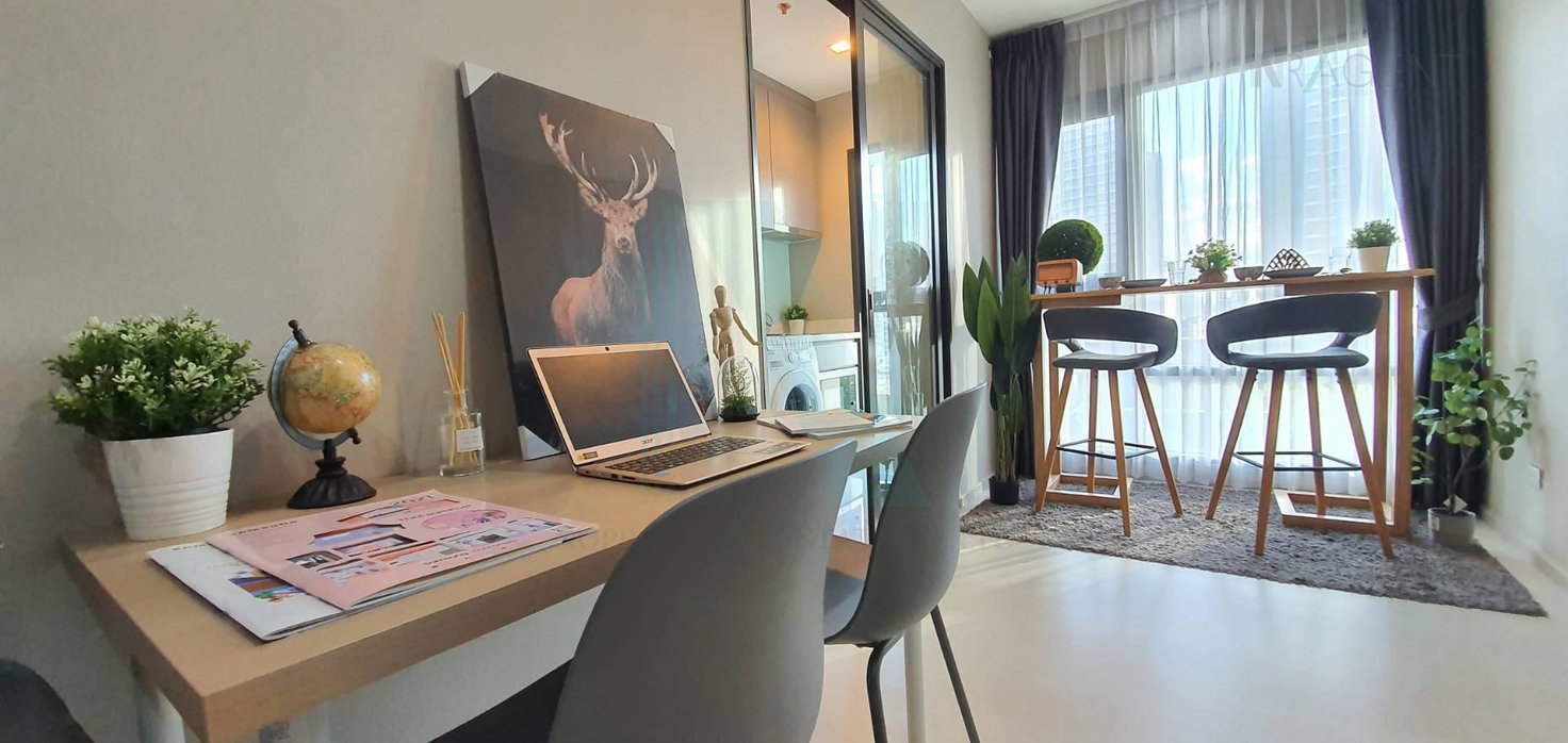 รูป 🚩 ให้เช่าคอนโด ริทึ่ม สุขุมวิท 36-38 อาคาร 1 ชั้น 10 1 ห้องนอน ขนาด 34.00 ตรม ใกล้ Rain Hill - รูปที่ 2/8