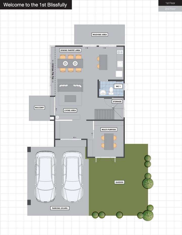 รูป ขายบ้านเดี่ยว 2 ชั้น อารียา โคโม่ บางนา-วงแหวน น้ำไม่เคยท่วม ทำเลดี ใกล้เมกาบางนา - รูปที่ 12/13