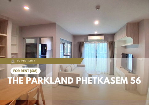 For rent 📍 The Parkland Phetkasem 56 📍 2 bedrooms, 2 bathrooms, fully furnished with appliances. Located near MRT Phasi Charoen.